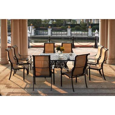 9 piece sling patio deals dining set